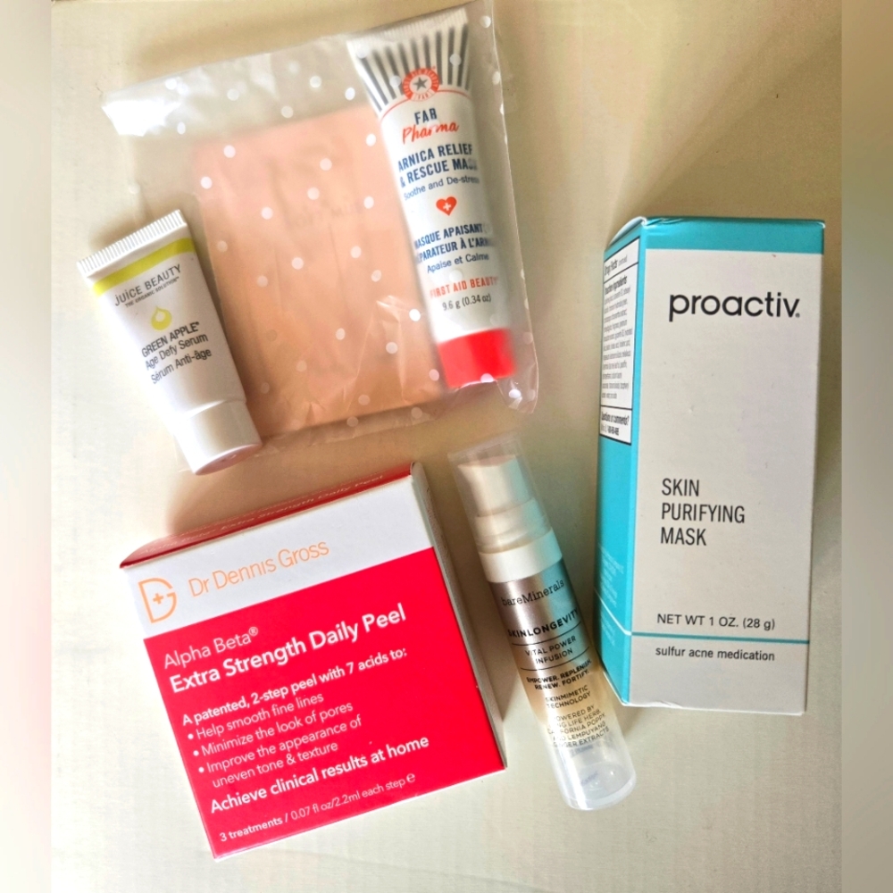 New Proactiv, Dr Dennis Gross, BareMinerals, First Aid Beauty, Juice Beauty Set